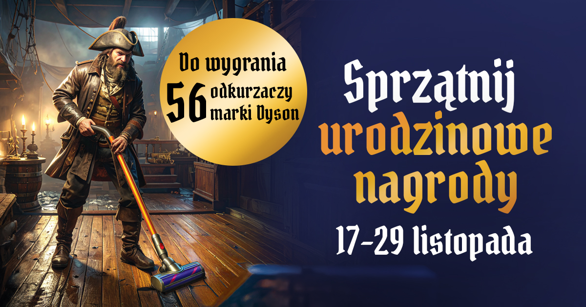 Urodziny Toruń PLAZA: wygraj odkurzacz Dyson