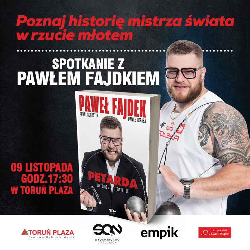 Paweł Fajdek spotkanie torun plaza